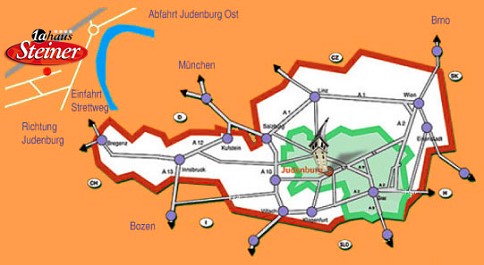 Anfahrt pension steiner